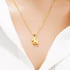 Chains Gold Small Horse Necklaces For Women Girls Children Kids Cartoon Jewelry Accessories Animal Pendant Choker