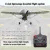 Aeronave ElectricRC FX9703 Kubingke 116 Modelo de aeronave de controle remoto da 2ª Guerra Mundial J3 Brushless de quatro vias e seis eixos 3D de asa fixa brinquedo modelo 230906