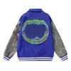 Basebolljacka Mens Jacket College Sports Team Animal Letter Handduk broderad Broken Designer Jacket Par Womens Coat-A3