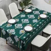 Toalha de mesa retangular vintage, moderna, patchwork, linho, para festa, casamento, decoração, resistente a manchas