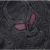 Men's Vests Black Genuine Leather Vest Men Motorcycle Style Plus Size 5XL Real Cowhide Spring Slim Fit Short Skulls Embroidery Biker Coat