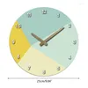 Zegary ścienne drewniane clock clock cichy czas niekinienne wiszące do domu do domu kuchenna sypialnia dekoracje sypialni c6ue upuszczenie ogrodu dh9xb