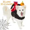 Hundkläder Fit Clothes Chucky Inspired Halloween Pet Costume Pumpkin Ride Design för medelstora husdjur Justerbar fästpejp Rekvisita