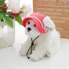 Hondenkleding Zomer Pet Hat Ademend Zonnescherm Kat Bow Ear Lekkende Happy Birthday Cake Cap voor honden