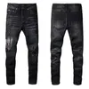 new designer mens jeans fashion brand zipper hole wash jean pants motorcycle riding cool slim streetwear pants292L