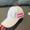 Designer Casquette luxe berretto da baseball da donna fragola Berretto da uomo in tela con lettera intera stampata Beanie Bonnet regolabile J86Z #