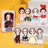 Куклы 6-дюймовая кукла в подарочной коробке для девочек Реалистичная имитация подвижности суставов Случайный стиль семейных игрушек 230906