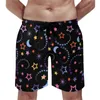 Mäns shorts abstrakt galaxbräda sommaren Vincent Van Gogh Starry Night Casual Short Pants Bekväma design Simstammar