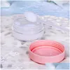 Packing Bottles Wholesale 10G 15G 20G Jar Cosmetic Sample Bottle Empty Container Clear Plastic Pot Jars Makeup Containers For Lip Ba Otftw