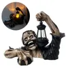 Imprezy maski na Halloween okropne zombie nosząca ozdoba Ornament Outdoor Ogród Ogród Led Latarn Light Personalizowane stylowe rzemiosło Dekor 230905