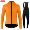 Radfahren Jersey Sets Raudax 2023 Set Sepeda Lengan Panjang Pakaian Bersepeda Gunung Sejuk Ropa Ciclismo Verano Triathlon 230905