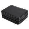 4 Grids PU Leather Watch Box Travel Storage Case Zipper Wristwatch Box Organizer Holder For Clock Watches Jewelry Boxes Display240C