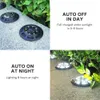Lights 4PCS Solar Ground Lights 16LED Outdoor IP65 Waterproof 2V 100mA Charging for Yard Fence Path Patio Step Garden Decoration
