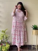 Ethnic Clothing Salwar Kameez Sets Dress Pants Scarf 3-piece Set Wedding Wear Cotton Printed Cut Women Kurti Pant & Dupatta