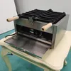 Fabricantes de pão mvckyi comercial elétrica máquina de waffle de milho/5 peças máquina em forma de banana de aço inoxidável