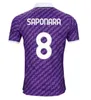 23 24 Fiorentina Soccer Jerseys J. Ikone 2023 2024 Castrovilli Erick Florence Jersey Acf Jovic A.
