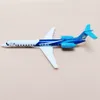 DIECAST MODEL CAR 16 CM ALOY AIR AERO MONGOLIA ERJ ERJ145 JU-1800 Airlines Model samolotowy model samolotowy z uchwytami Prezenty 230906