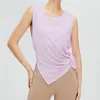 Camisas ativas femininas leves e finas de secagem rápida yoga cobrir sem mangas solto ajuste terno de fitness esportes superior corrida