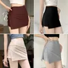 Skirts Slim Split Skirt Sexy Shorts Women's 2023 Summer Girl Mini Pantskirt Streetwear A-line Hip Y2k