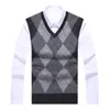 Men's Sweaters 2023 Pull de marque de mode pour hommes pulls plaid Slim Fit pulls tricots gilet automne Style coréen décontracté hommes vêtements 230906
