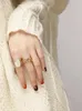 Кольца кластера из титана с 18-каратным золотом, большая ракушка, массивное кольцо, женское дизайнерское ювелирное изделие, T Show Club, коктейльная вечеринка, редкая япония, корейский