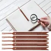 Scrapbook Bookmarks Fine Texture Faux Leather 10 Retro Style Page Markers for Wear Resistance Decoration