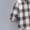 Camicie per bambini 2023 Moda coreana per bambini Top Ragazzi Camicia di flanella scozzese di bufalo Bambino Capispalla casual Abbigliamento AutunnoRagazze Camicette 0 5T 230906