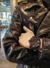 Wristwatches Fashion Trendy Special-Shaped Hip Hop Men's Watch Ins Style Flywheel Watrproof Leather With