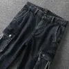 Calça Jeans Masculina Outono/Primavera Plus Size Solta Calça Casual Moda Street Wear Sports Jogger