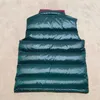 Gilet da uomo Designer Uomo Donna Emblema ricamato Collo in piedi Cappello nascosto Canottiera Coppia Gilet caldo addensato Giù Cappotto Taglia