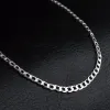 2mm Flat Oblate Snake Chain 925 Sterling Silver Plated Fashion Men Jewelry Necklace for Women Ladies Girl Choker Collar 16-30 Inches LL