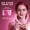 Face Massager Lifting Device LED Pon Therapy Slimming Vibration Massager Double Chin V-shaped Shaped Cheek Lift Belt Machine 230905