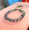 Groene Jade Emerald 8MM Kralen Handknopen Armband Accessoires DIY Sieraden Mode Man Vrouw Geluk Amulet