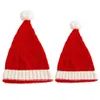 Party Hats Christmas Santa Claus Red Knitted Parent-Child Hat Cap Costume Decoration For Kids Adt Drop Delivery Home Garden Festive S Dh3Gk