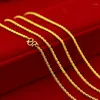 Chaînes Saiye 18 carats Collier en or jaune italien diamant coupé Miami lien cubain chaîne de bordure ras du cou petite fleur pour femmes hommes