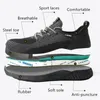Botas respirável homens trabalho sapatos de segurança composto toe antismashing punctureproof indestrutível segurança leve tênis 230905