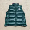 Gilet da uomo Designer Uomo Donna Emblema ricamato Collo in piedi Cappello nascosto Canottiera Coppia Gilet caldo addensato Giù Cappotto Taglia