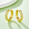 통과 된 시험 VVS Moissanite Diamond Hoop Earrings 925 남성용 여성 선물을위한 스털링 실버 결혼식 보석