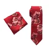 Męskie Jacquard Slim Ties Silk dla mężczyzn Prosto Plum Blossom Paisley Print Elegancki i atmosferyczny zestaw do kieszonkowy zestaw ręczników