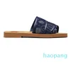 Dames Designer Strand Slides Slippers Canvas Wit Zwart Groen Roze Zeil Marineblauw Dames Zomer Sandalen Slipper Outdoor