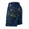 Shorts Masculinos Forest Print Board Lazer Masculino Curto Vagalumes Tamanho Grande Troncos de Natação Confortáveis