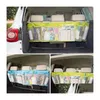 Storage Bags Large Car Organizer Boot Bag Mtifunction Foldable Trash Hanging Organizers For Cars Seat Capacity Storages Pouch 0406 Dro Dhivh