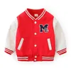 Giacche Primavera Autunno Neonati maschi Giacche da baseball per 2-6 anni Bambini Abbigliamento sportivo casual Lettera Capispalla Cappotti Abbigliamento per bambini 230906