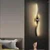 Wandlamp Licht Luxe Minimalistisch Lange strook Slaapkamer Nachtkastje Creatief Modern Eenvoudig Woonkamer Grille TV Achtergrond L