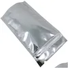 Packing Bags Wholesale Resealable Stand Up Aluminum Foil Smell Proof Pouch For Coffee Tea Nuts Cookie Food Packaging Drop Delivery O Otb2I