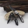 W33 Excisite Knife Outdoor Multi Function Portable Survival折りたたみ折りたたみ自衛ミニフルーツYF0H