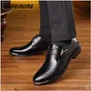 Zapatos de vestir Hombre clásico Punta puntiaguda Hombre Patente Cuero Negro Boda Oxford Formal Negocio Casual Tamaño grande Moda 230905