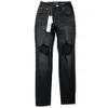 Designer lila jeans ksubi jeans smala fit byxor lila märke jnco jeans hål 2023 ny stil baggy jeans broderi själv odling små fötter mode denim jeans