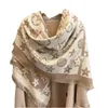 Halsdukar 2022 Topp Women Man Designer Scarf Fashion Märke 100% kashmir för vinterkvinnor och män Long Wraps Storlek 128x122cm Gift Drop Dhnvy