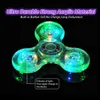 Spinning Top Lampu ledde Menyala Kristal spinner fidget Atas Tangan Glow i Dark EDC Mainan Bantuan Stres Giroskop Kinetik Untuk Anak Anak 230905